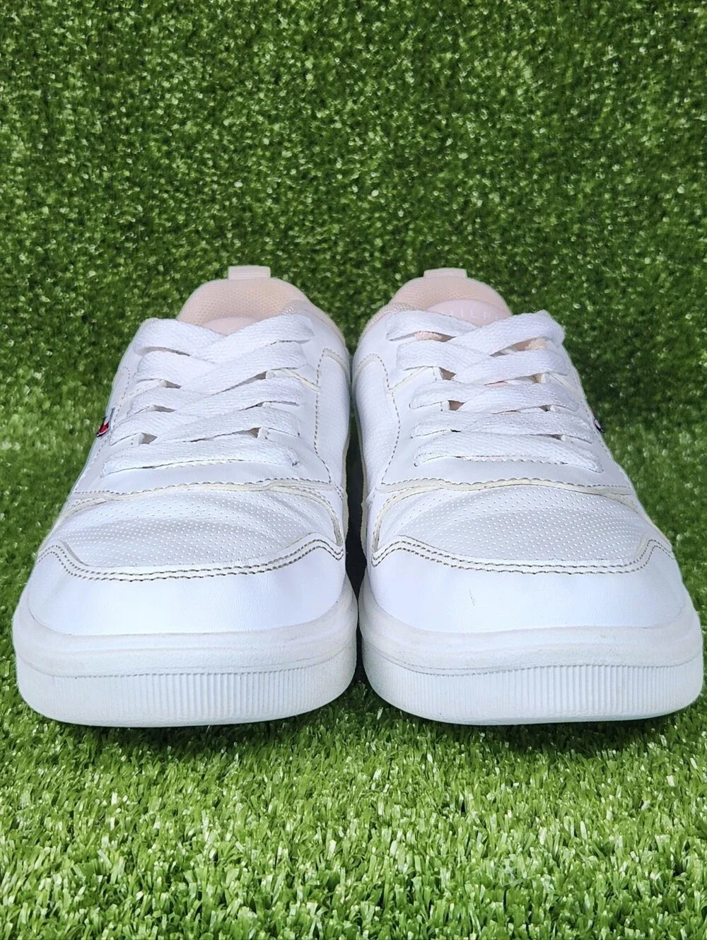 Tommy Hilfiger Girls Classic Court Low White Light Pink Shoes Sneakers Size 3